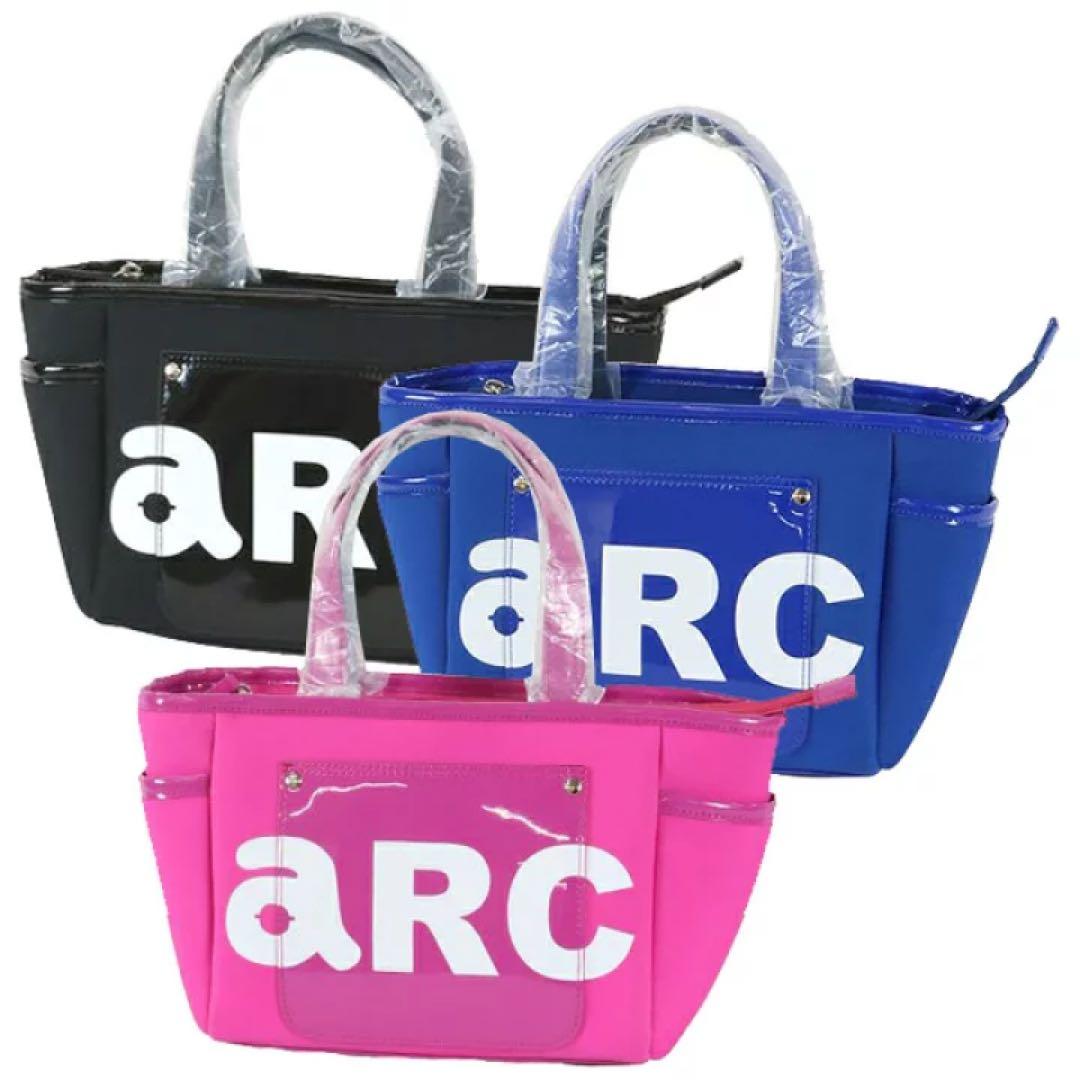 ピンク トートバッグ arc ロゴ入り アルチビオ