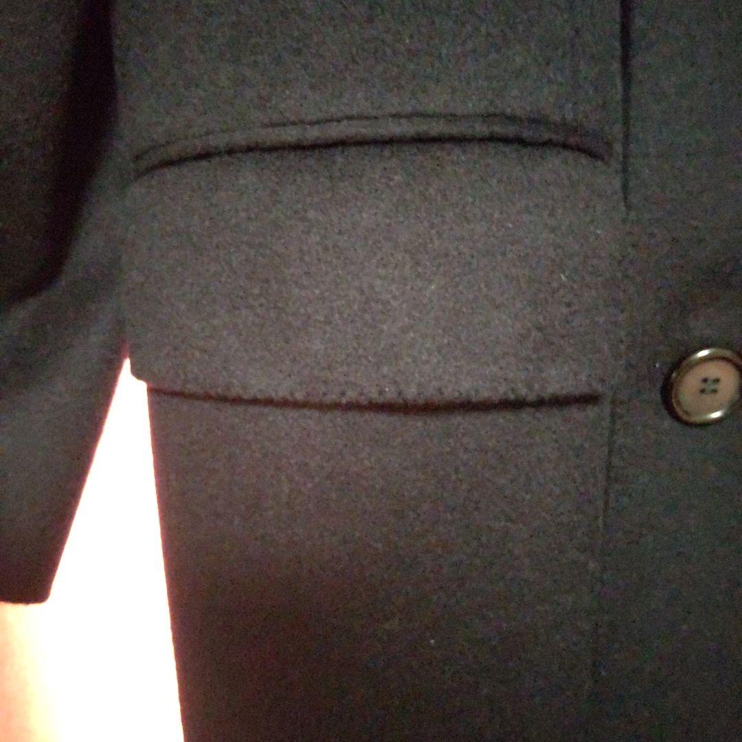 Aquascutum ダークネイビー チェスターコート カシミア100%