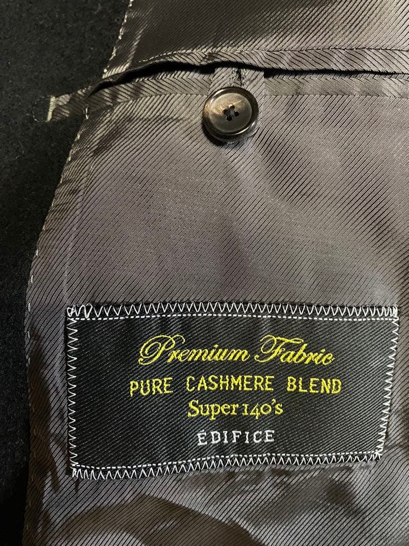 EDIFICE super 140's ウールカシミヤ チェスターコート