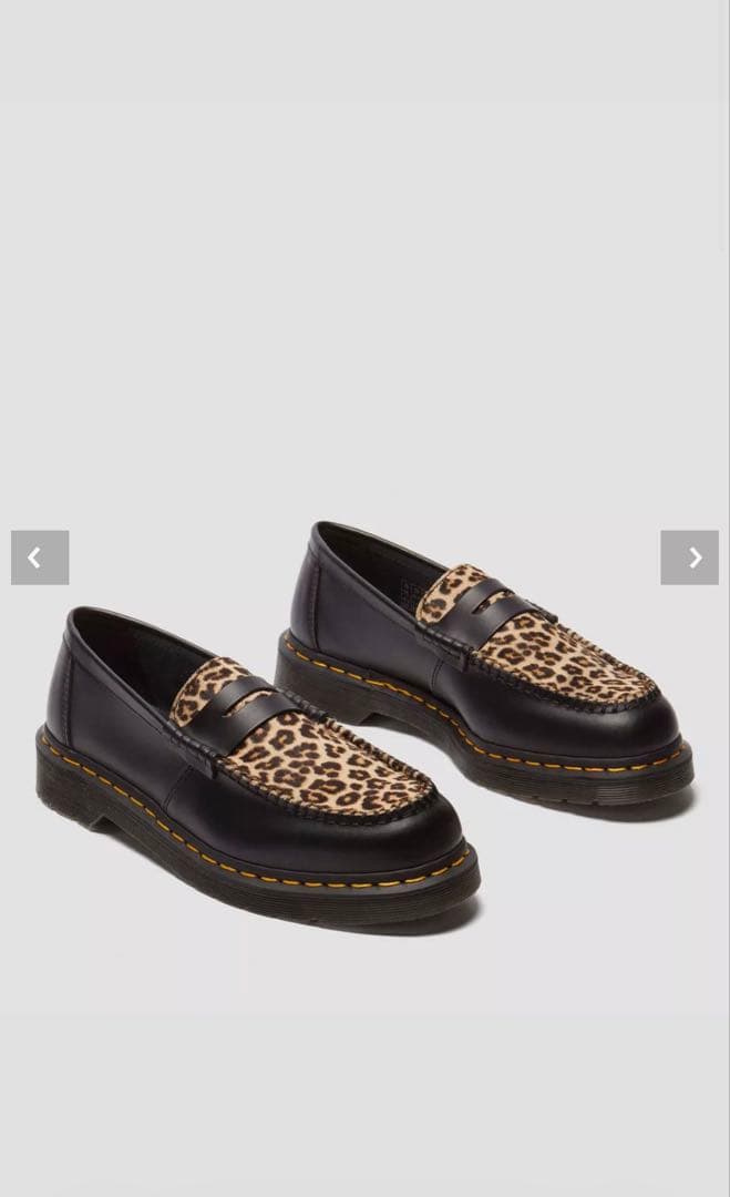ジ*ン様 Dr. Martens ヒョウ柄 ローファー