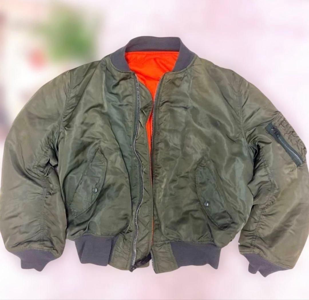 旧タグ ALFA アルファ USA製 MA-1 フライトジャケット IDEAL