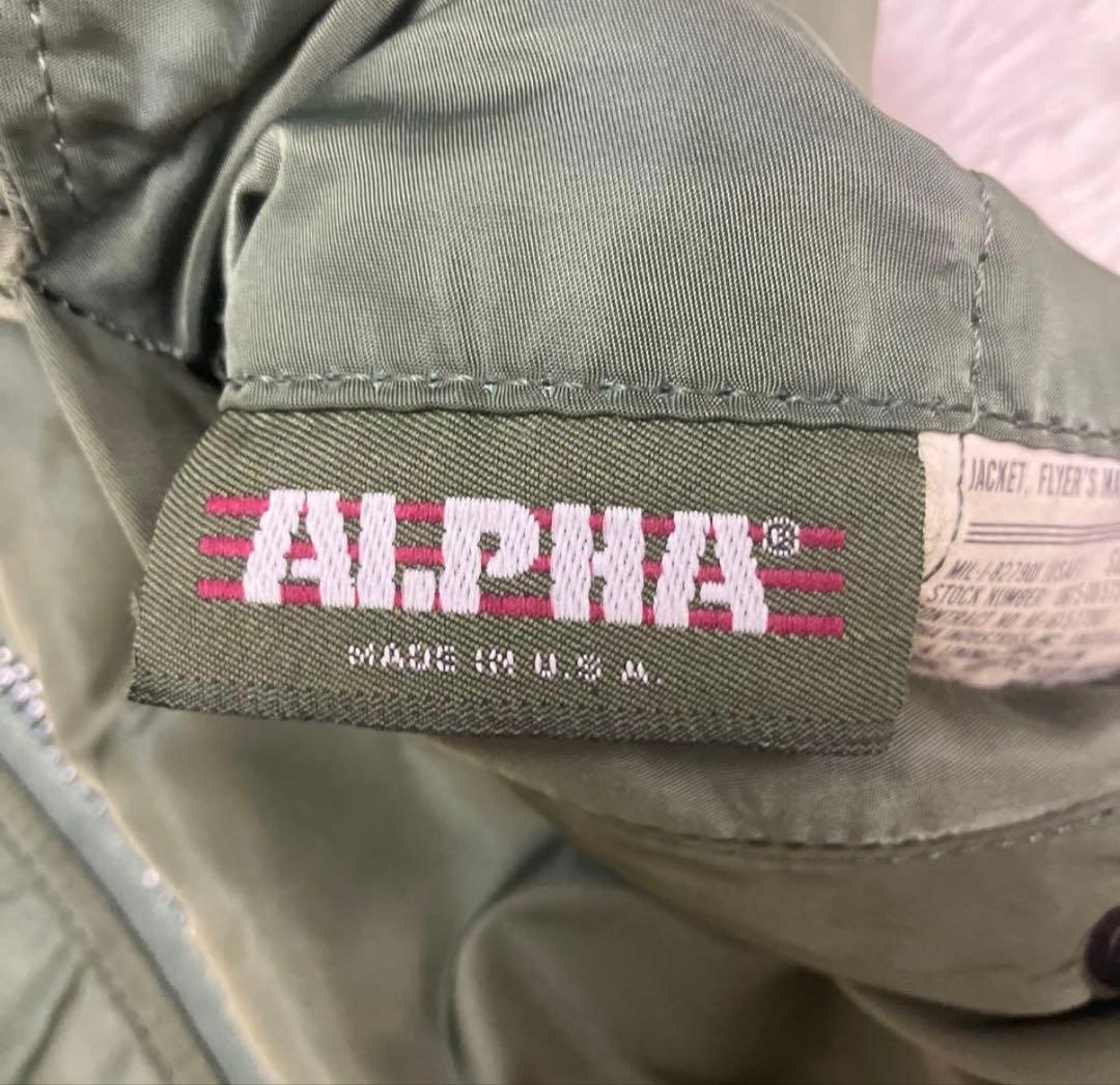 旧タグ ALFA アルファ USA製 MA-1 フライトジャケット IDEAL