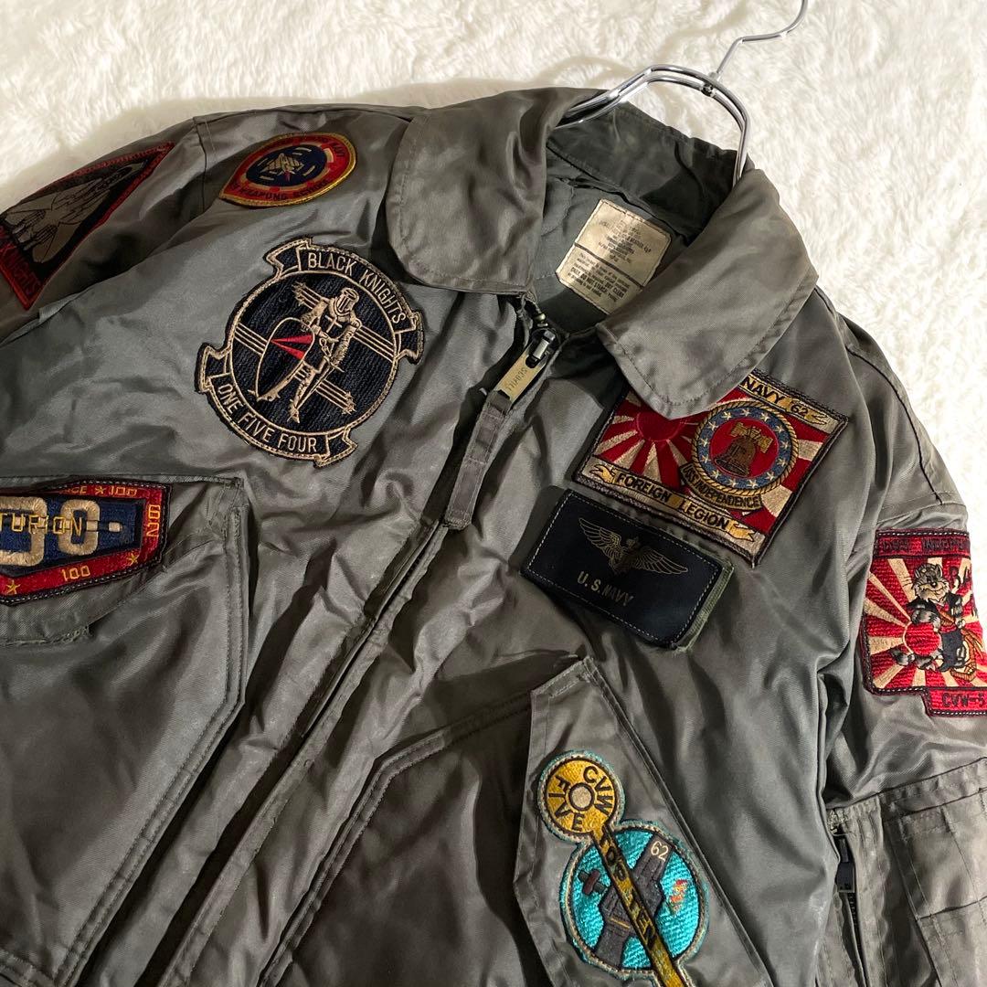 実物　ＡＬＰＨＡ　CWU-45P　Ｎ‐２Ｂ　ＳＣＯＶＩＬＬ　フライトジャケット