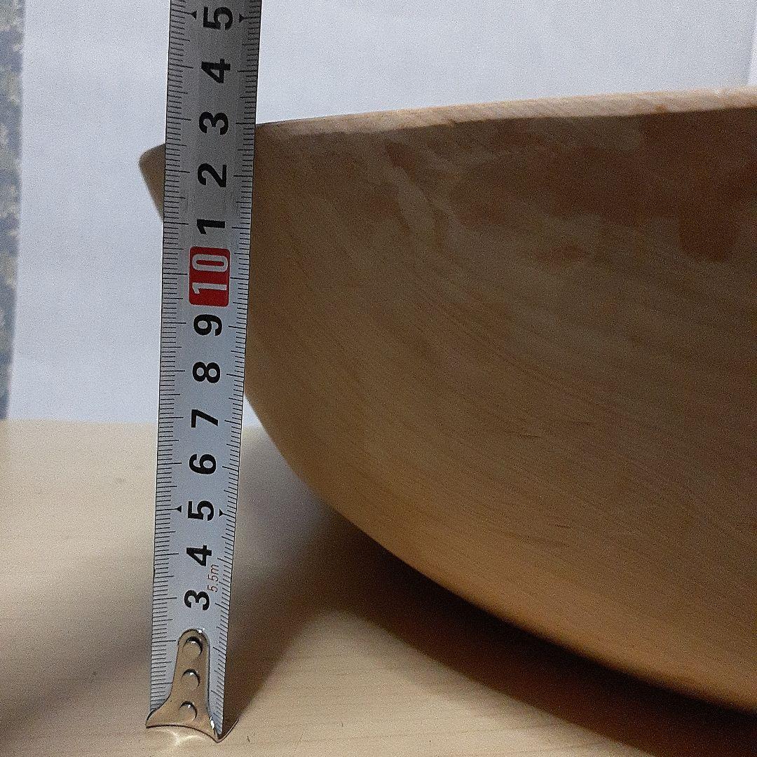 大きなこね鉢　くり貫き　天然木　外径50cm　重さ３kg