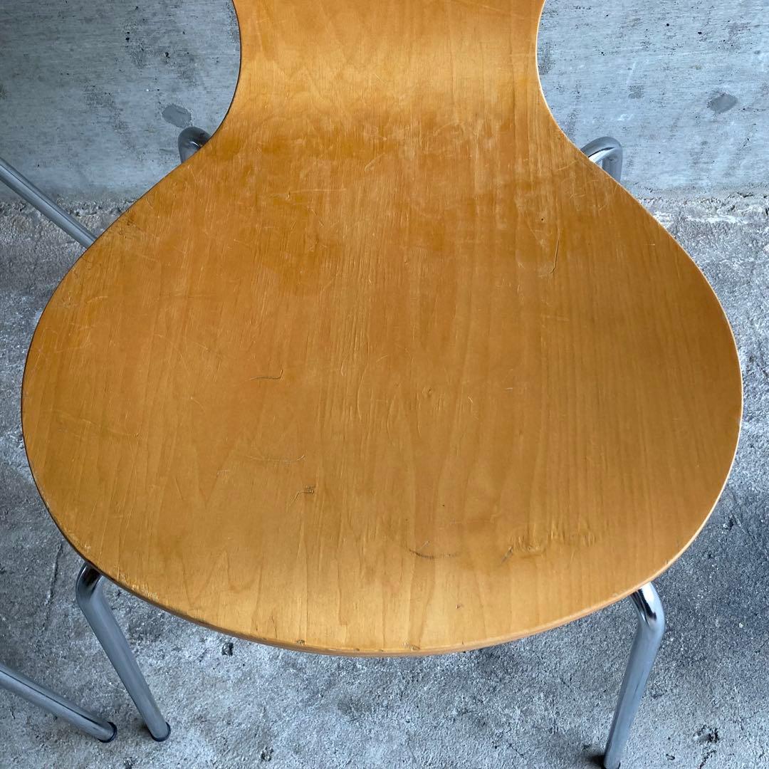 ダイニングチェア スタッキングチェア カフェ 木製 曲げ木 洋風 2脚セット