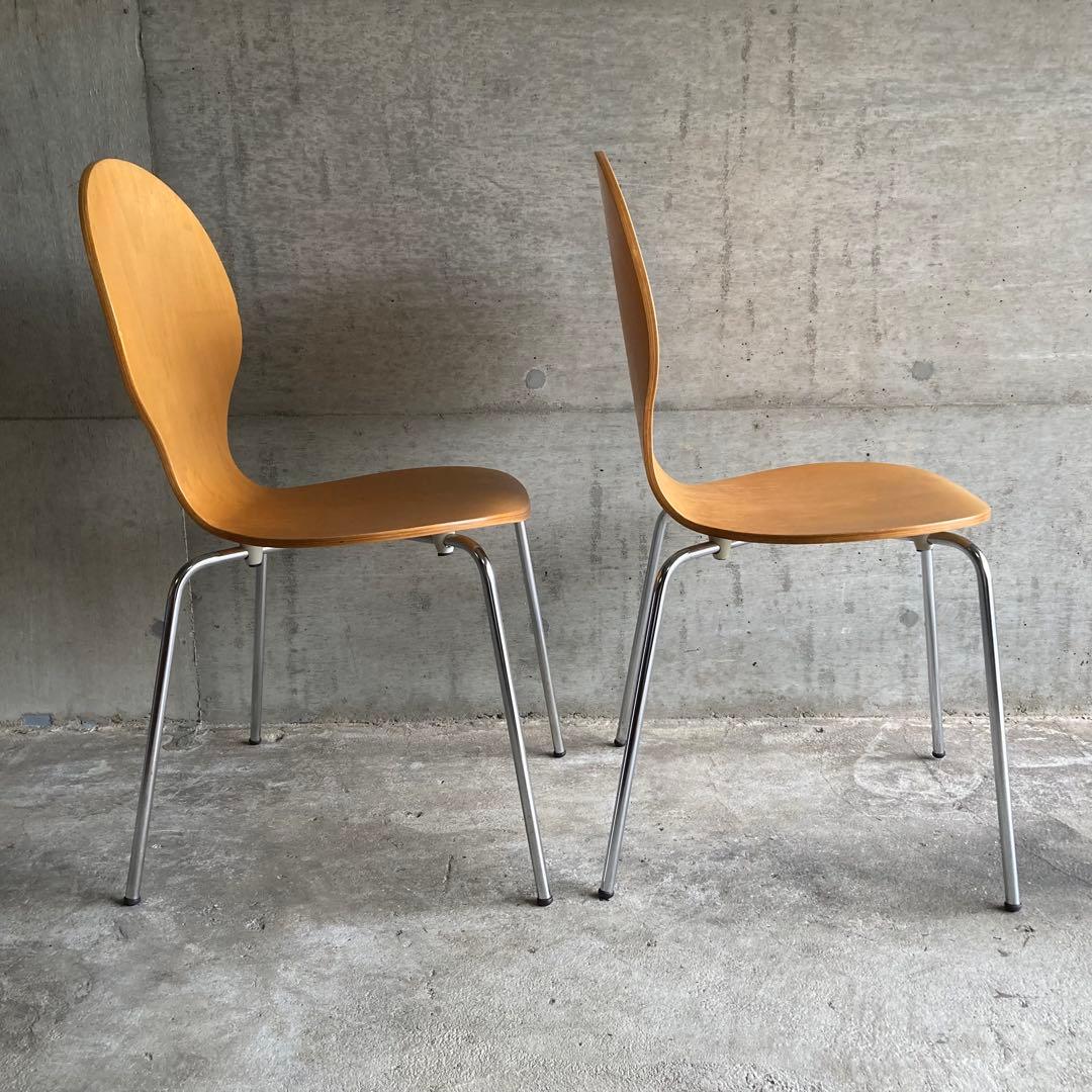 ダイニングチェア スタッキングチェア カフェ 木製 曲げ木 洋風 2脚セット