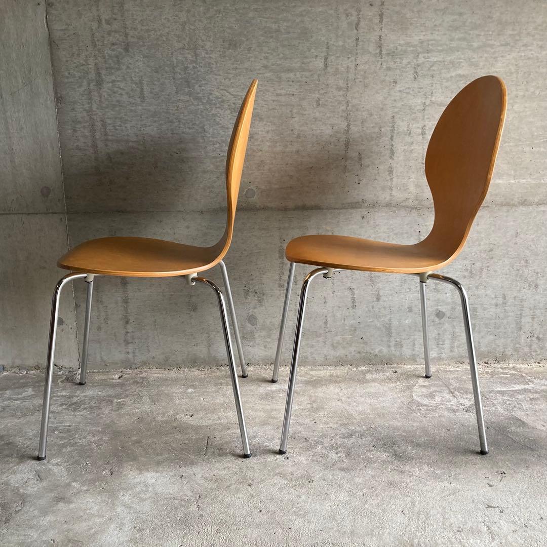 ダイニングチェア スタッキングチェア カフェ 木製 曲げ木 洋風 2脚セット