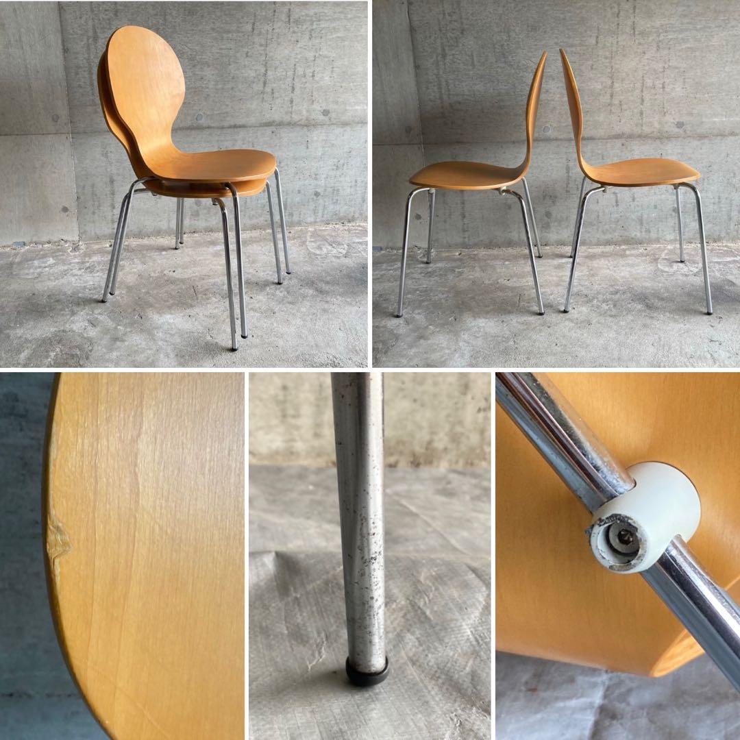 ダイニングチェア スタッキングチェア カフェ 木製 曲げ木 洋風 2脚セット