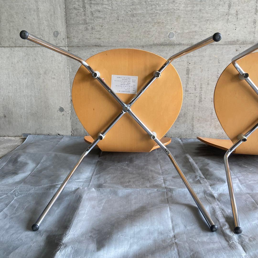 ダイニングチェア スタッキングチェア カフェ 木製 曲げ木 洋風 2脚セット