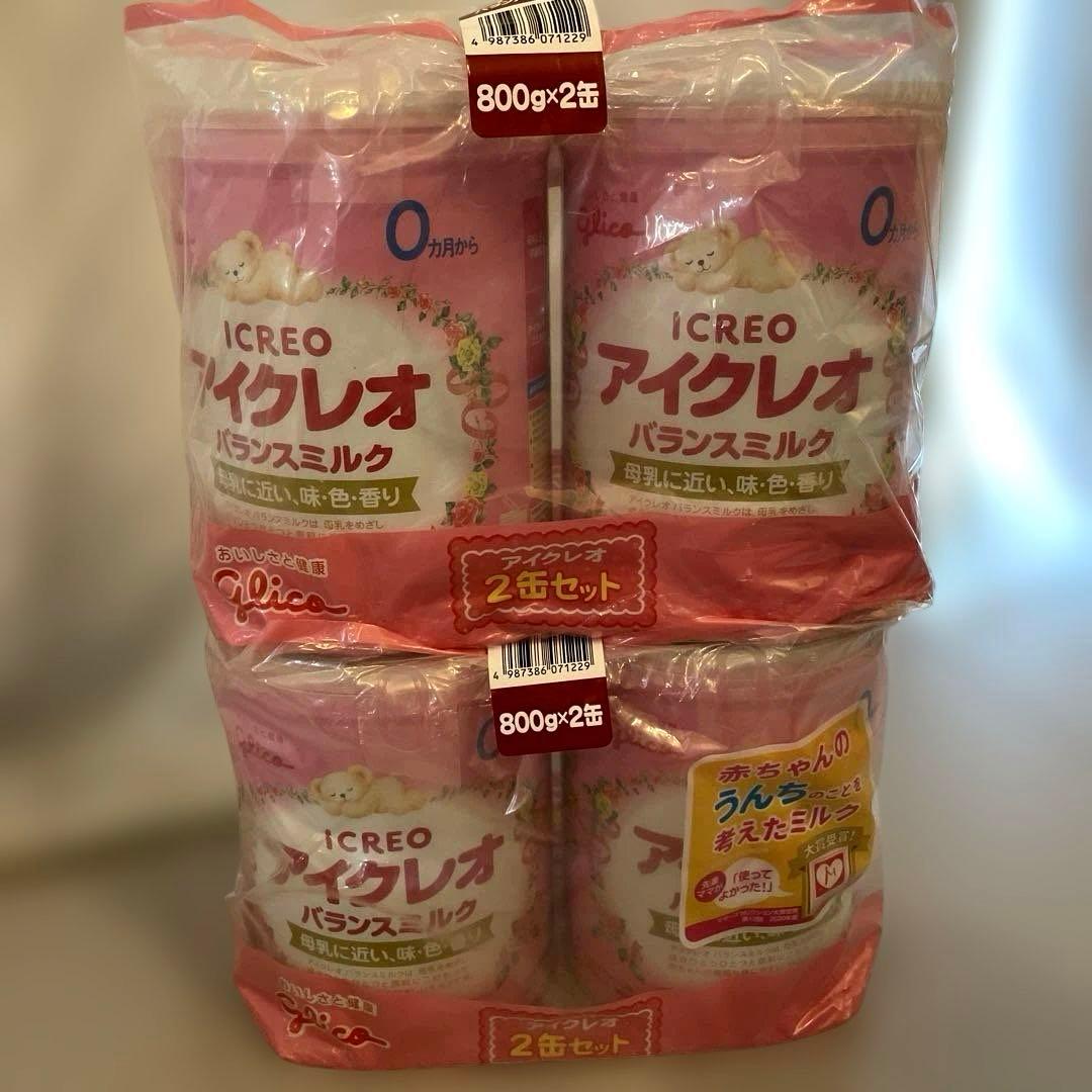 Glico アイクレオ バランスミルク 4缶