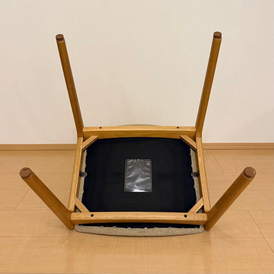 美品 シキファニチア ユナセミアームチェア ダイニングチェア 椅子 日本製 ②