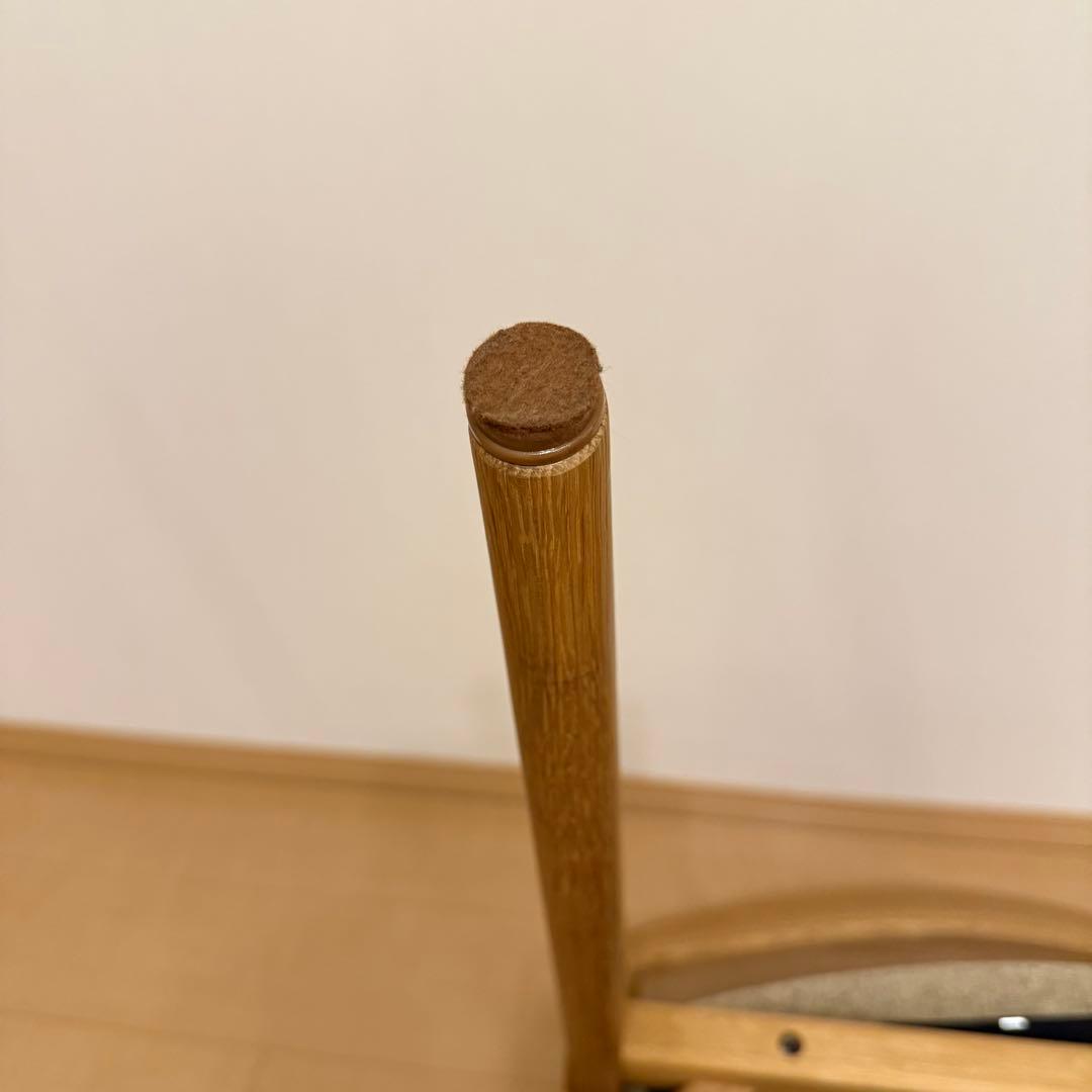 美品 シキファニチア ユナセミアームチェア ダイニングチェア 椅子 日本製 ②