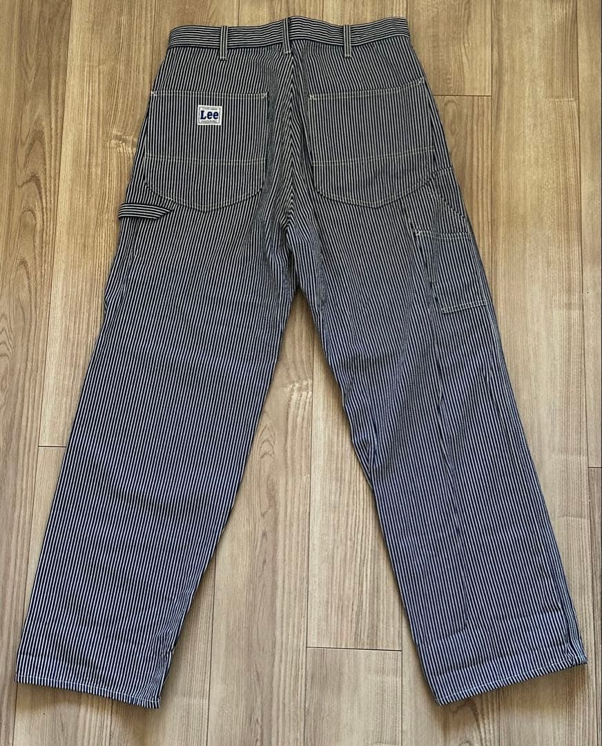 Lee ストライプ ワークパンツ L LM7288 ペインター　ヒッコリー