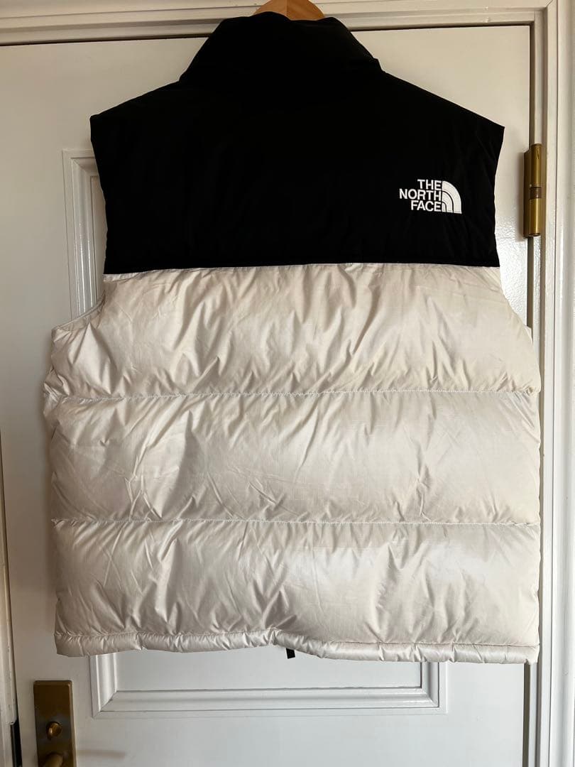 THE NORTH FACE ダウンベスト L ホワイト/ブラック 美品