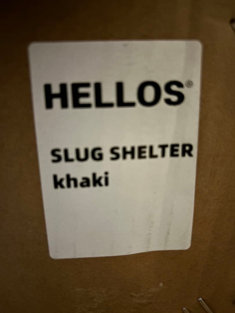 HELLOS SLUG SHELTER テント khaki