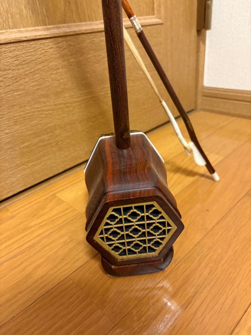 木製 二胡 茶色