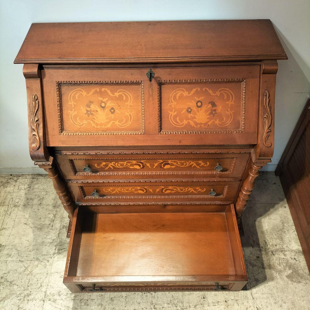 M♦象嵌　ライティングビューロー デスク