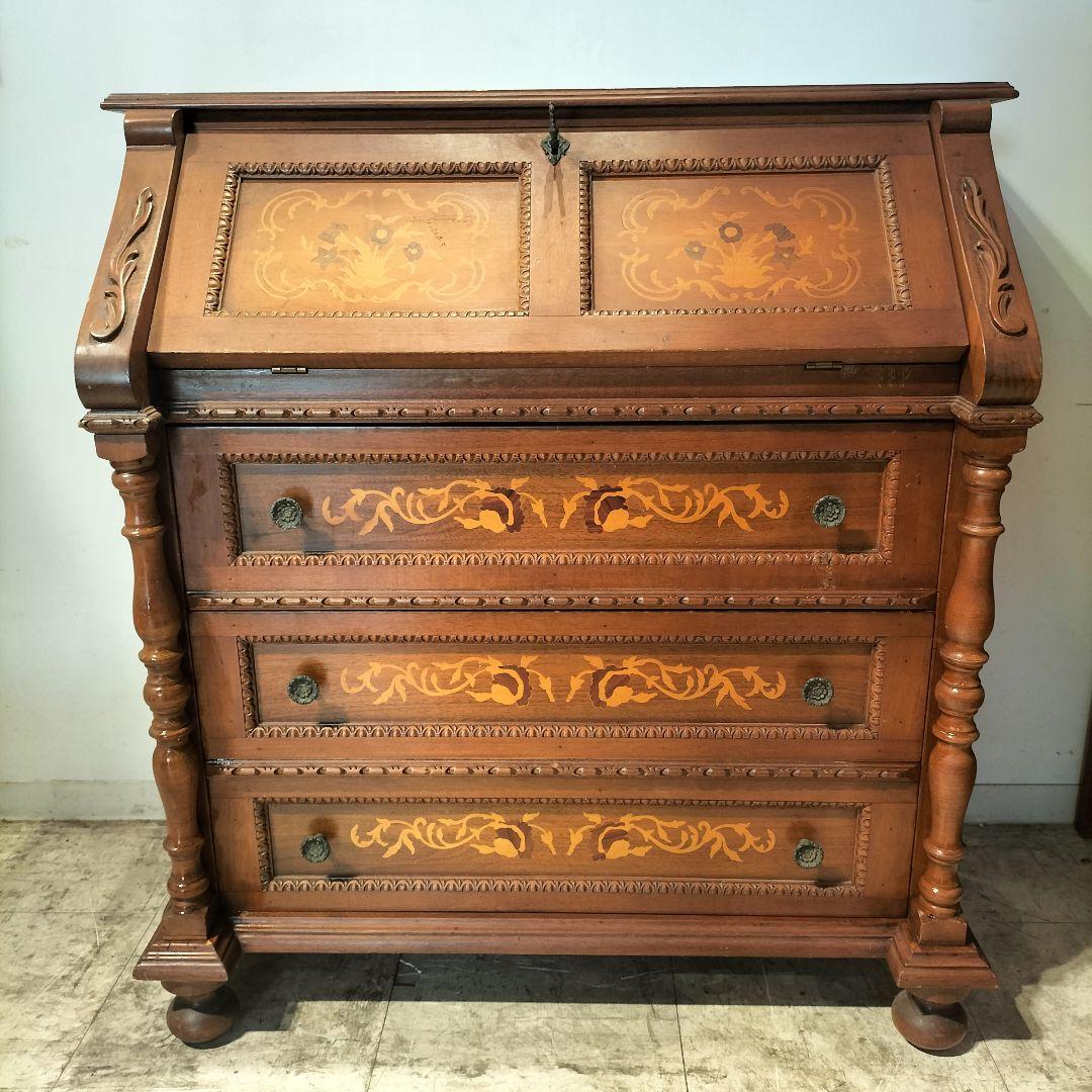 M♦象嵌　ライティングビューロー デスク