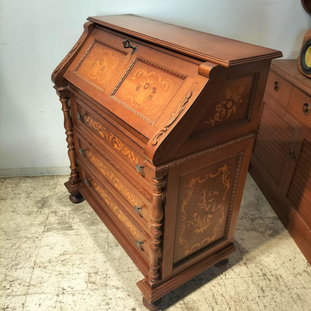 M♦象嵌　ライティングビューロー デスク