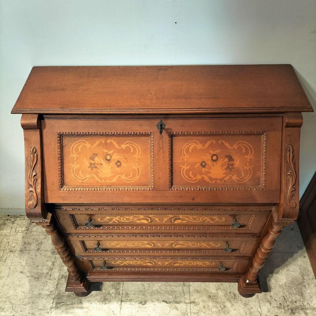 M♦象嵌　ライティングビューロー デスク