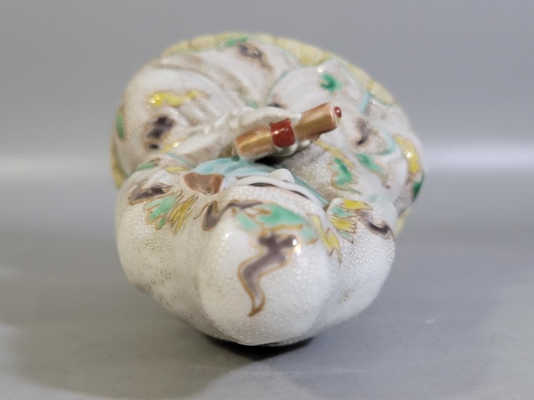 DT682 陶製 色絵 観音菩薩像