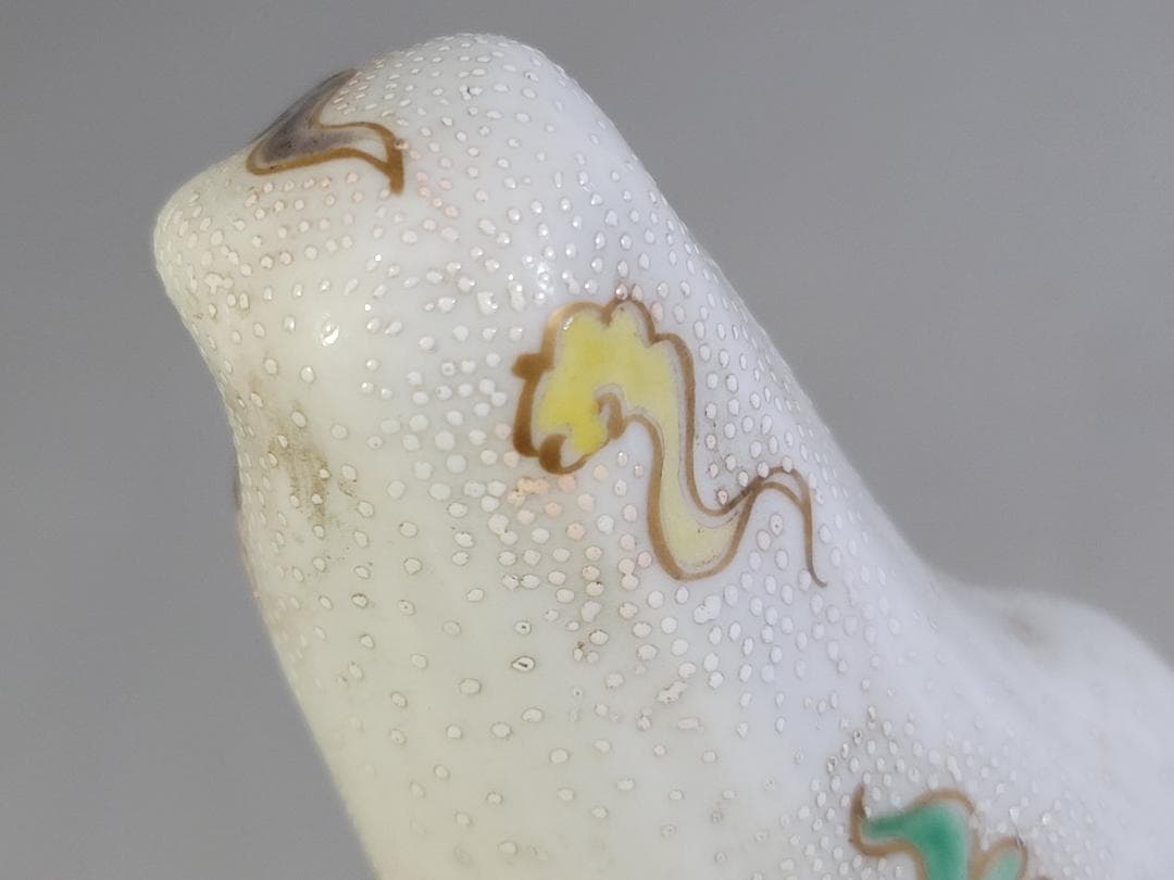 DT682 陶製 色絵 観音菩薩像