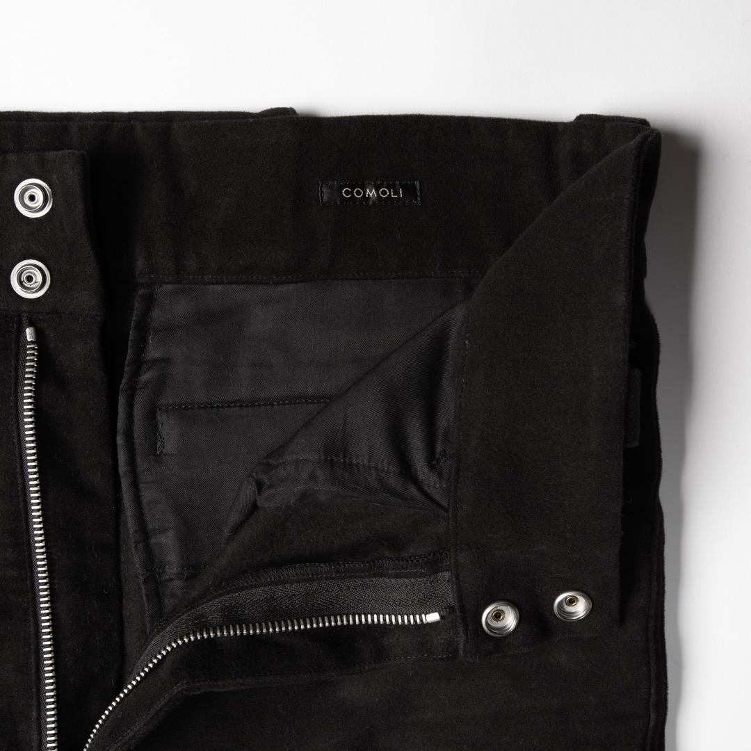 パンツ COMOLI Moleskin Rider Pants BLACK size2