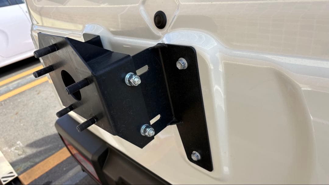 K-PRODUCTSジムニー エクステリアスペアタイヤ移動ブラケットストレート