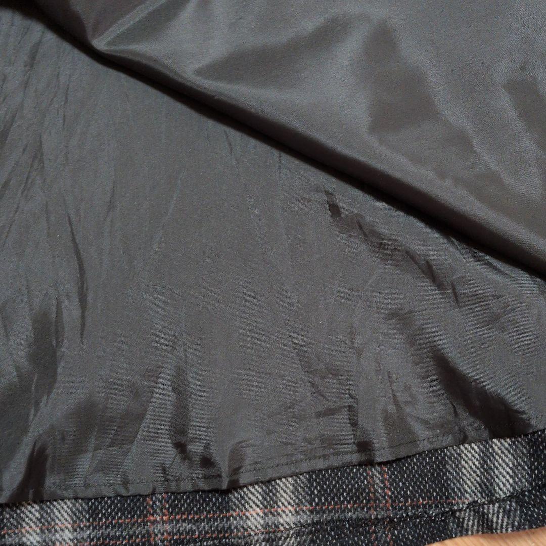 【最終お値下げ】エムズグレィシー　グレーチェックジャンバースカート 40