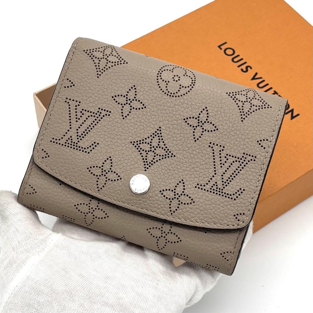 【新型IC】ルイヴィトン マヒナ イリス コンパクト 二つ折り財布 ガレ