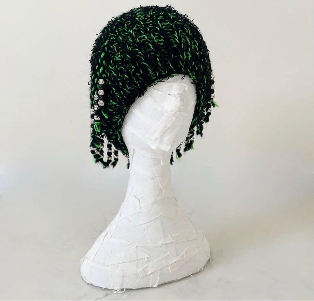 Oodeco タッセルビーニー ニット帽 LEX CFN MALIK 着用