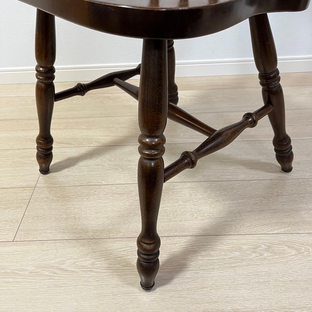 て51【柏木工】ウィンザーチェア 木製ダイニングチェア 無垢 ビンテージ