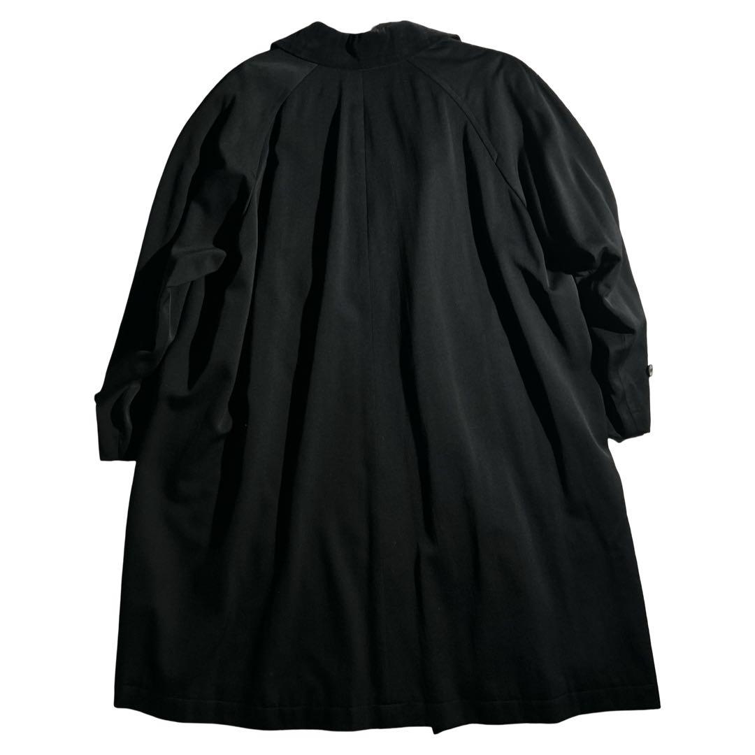 1988 88AW archive ウールギャバオーバーダブルコート 黒 80s