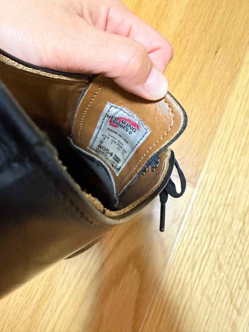 レッドウィング8054 US7 フォアマンオックスフォード黒