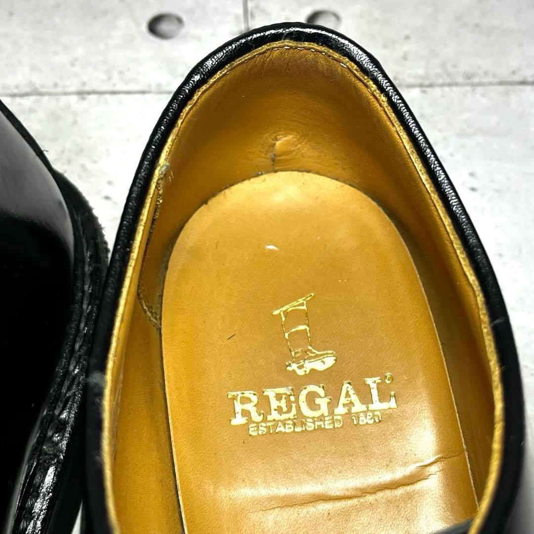 美品【リーガル】プレーントゥ シングルモンクJU16♡ブラック 26