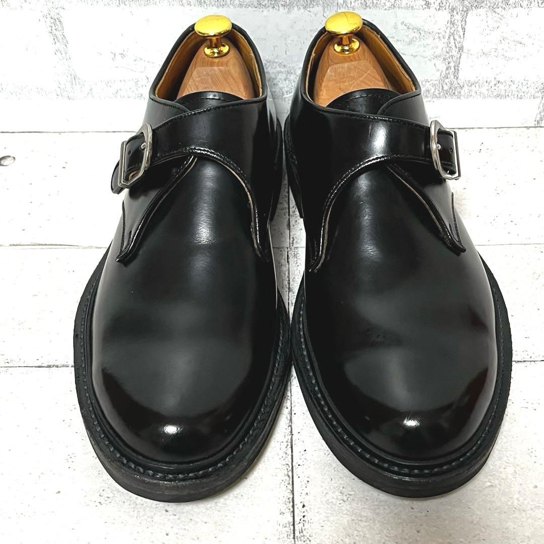 美品【リーガル】プレーントゥ シングルモンクJU16♡ブラック 26