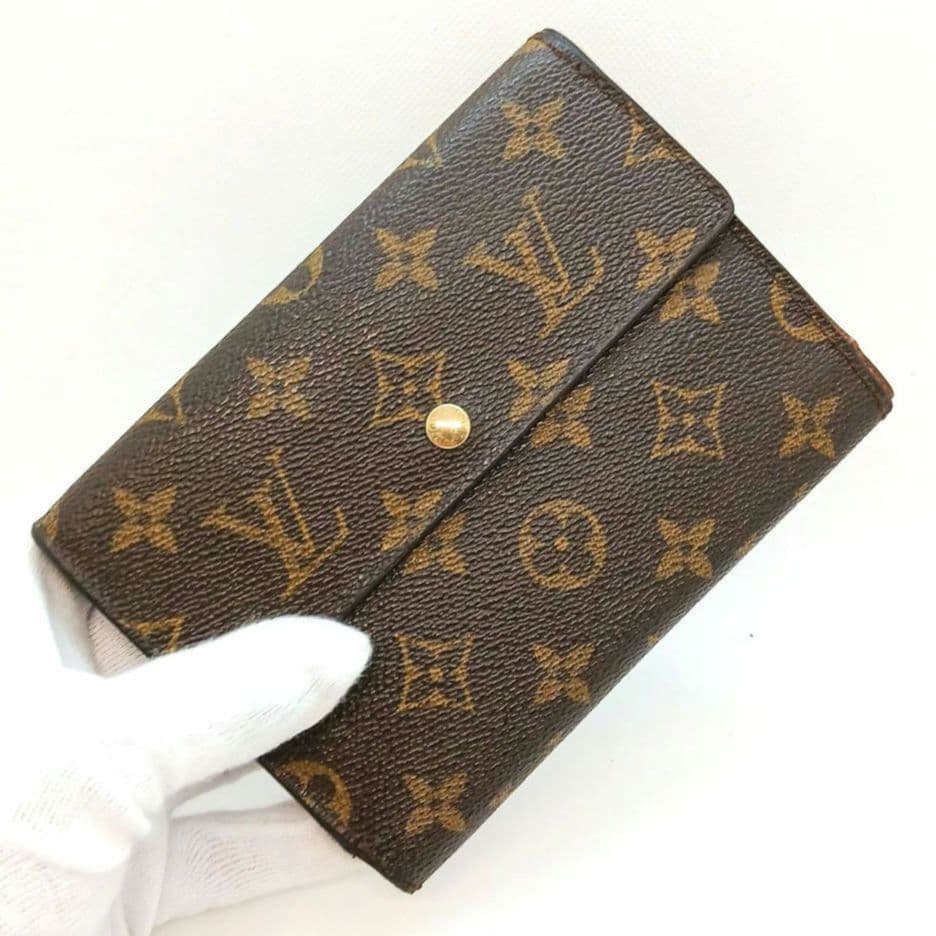 ★美品★ルイヴィトン★ポルト トレゾール エテュイ パピエ モノグラム★折り財布