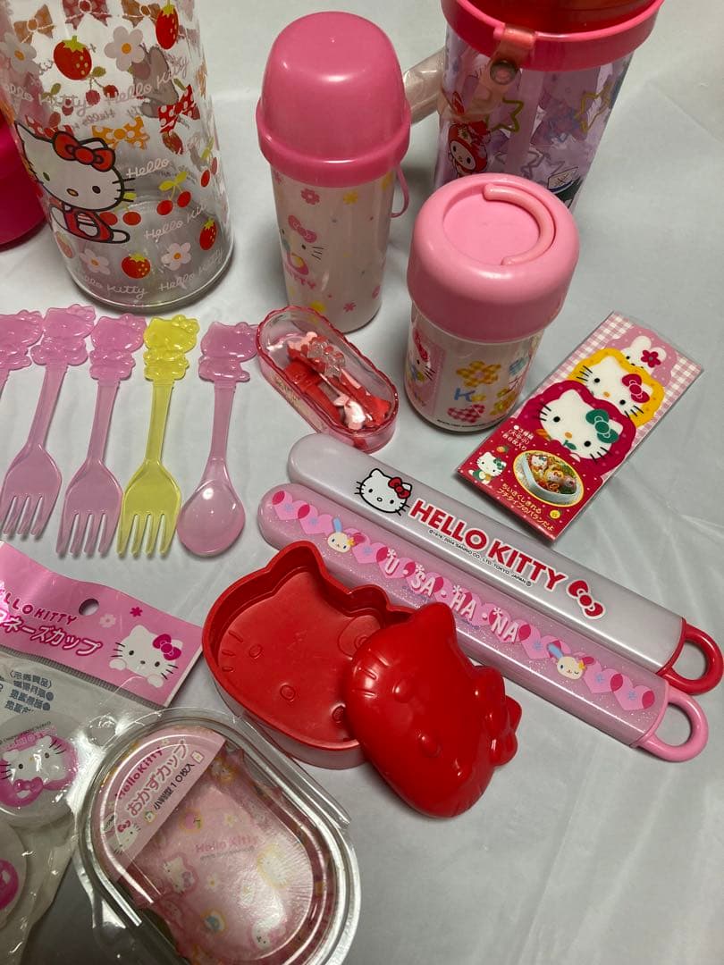 サンリオ、キティちゃんキッチン用品まとめ売り1997年製〜2004年製レトロレア