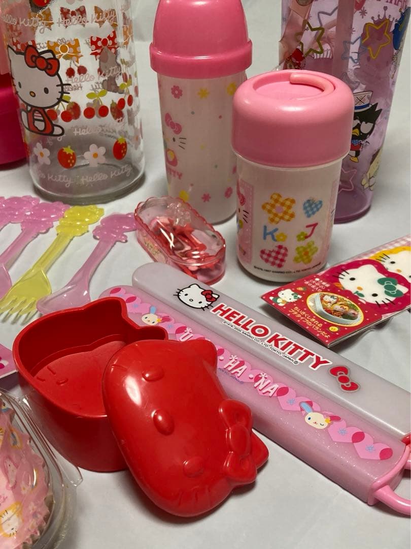 サンリオ、キティちゃんキッチン用品まとめ売り1997年製〜2004年製レトロレア