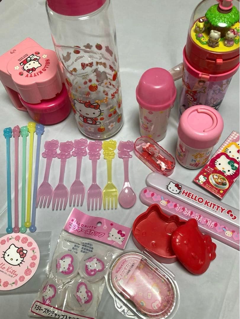 サンリオ、キティちゃんキッチン用品まとめ売り1997年製〜2004年製レトロレア