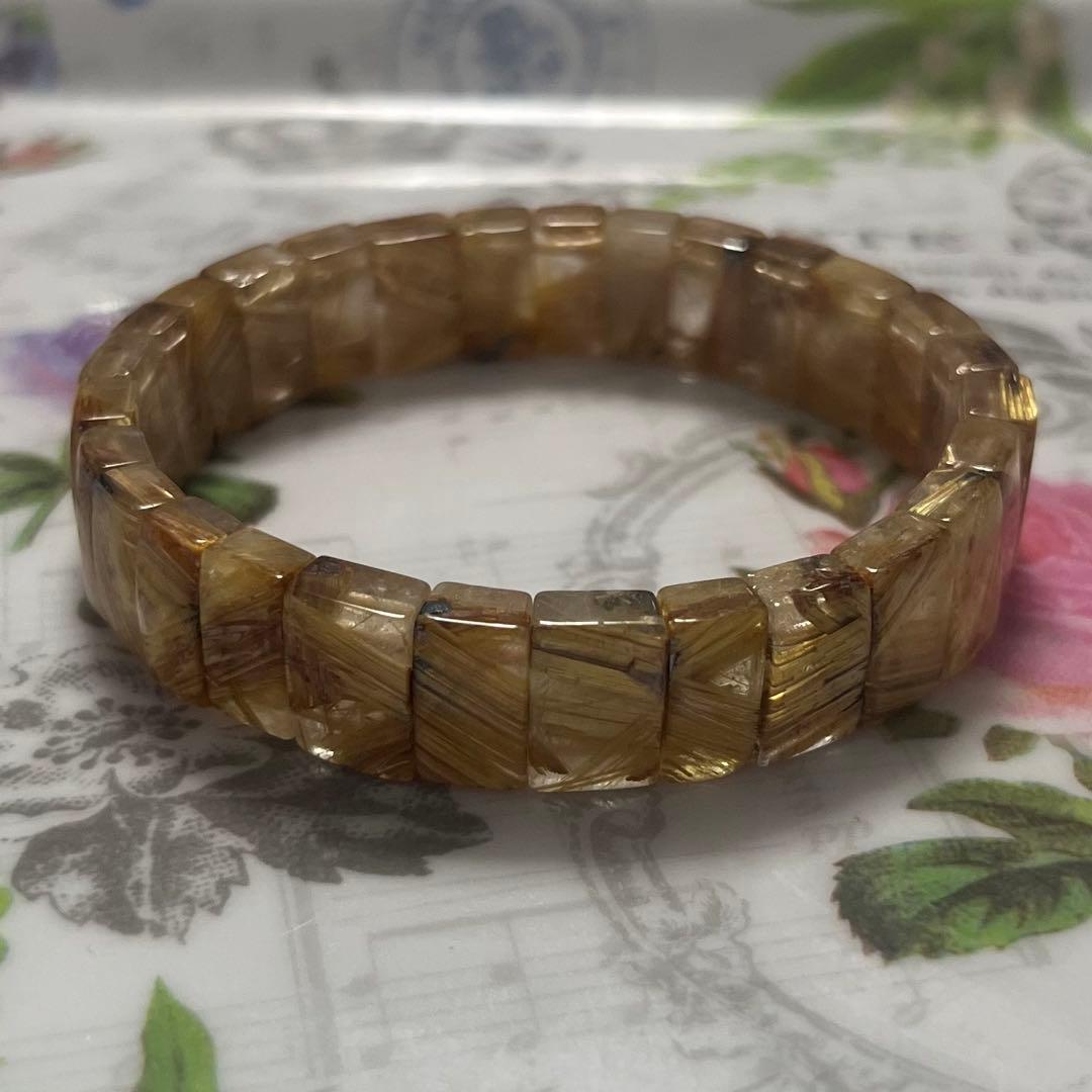 専用 タイチンルチルクォーツ バングル