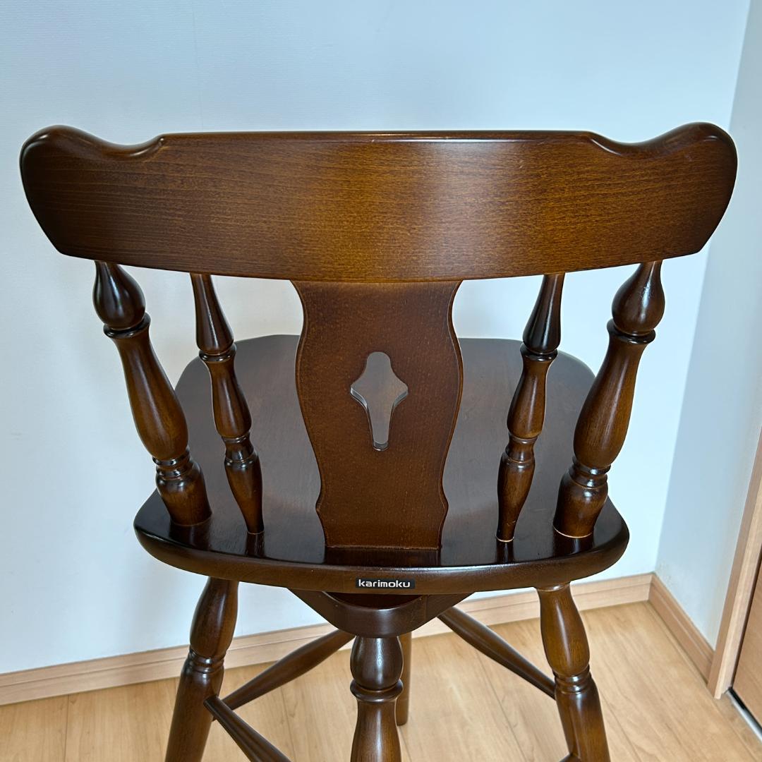 karimoku カリモク コロニアル回転式ウィンザーハイチェア1脚