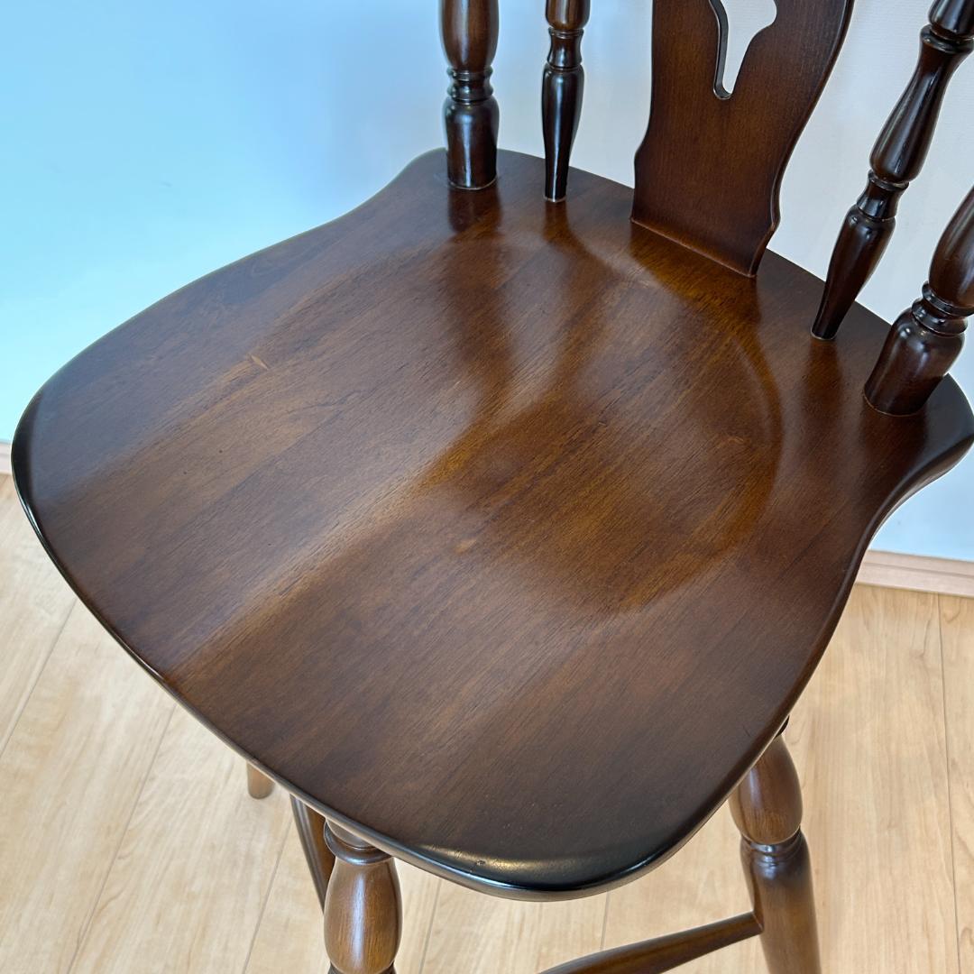 karimoku カリモク コロニアル回転式ウィンザーハイチェア1脚