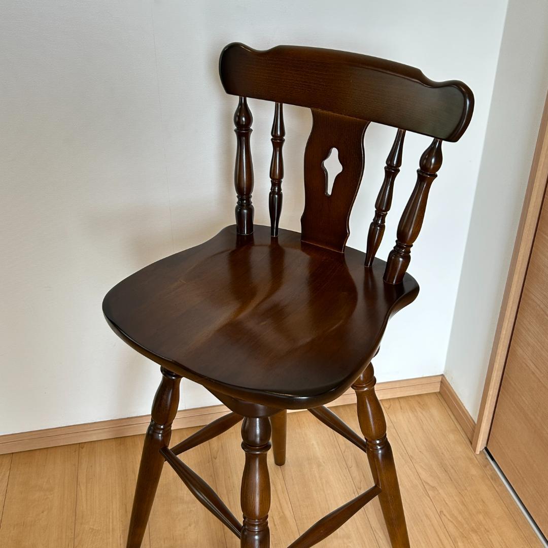 karimoku カリモク コロニアル回転式ウィンザーハイチェア1脚