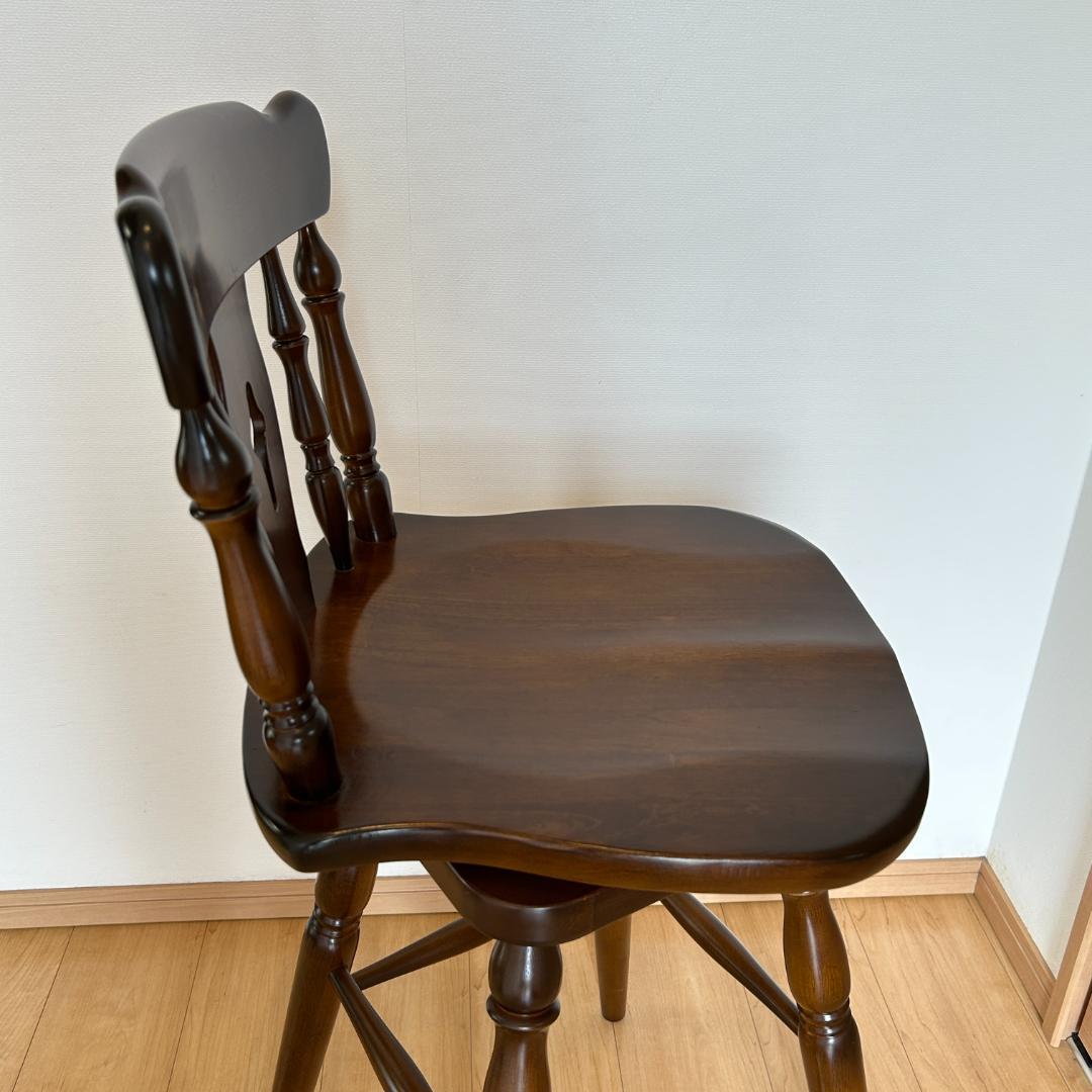 karimoku カリモク コロニアル回転式ウィンザーハイチェア1脚