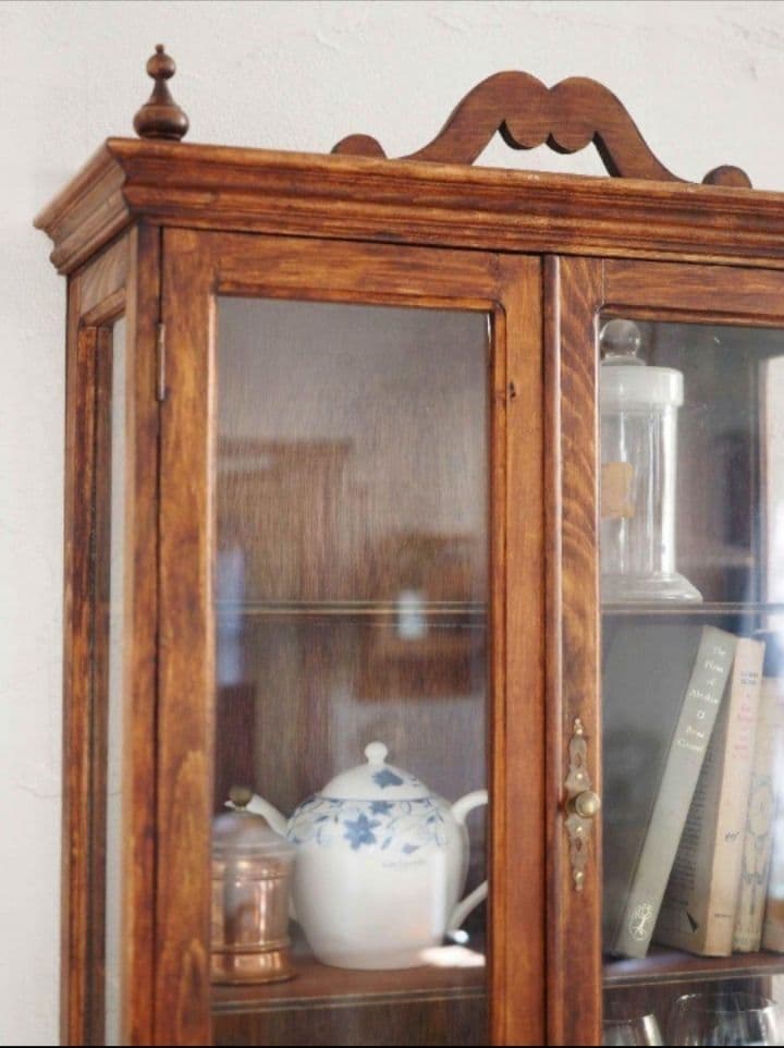 フランス　アンティーク　家具　ウォールキャビネット　キャビネット　棚　ブロカント