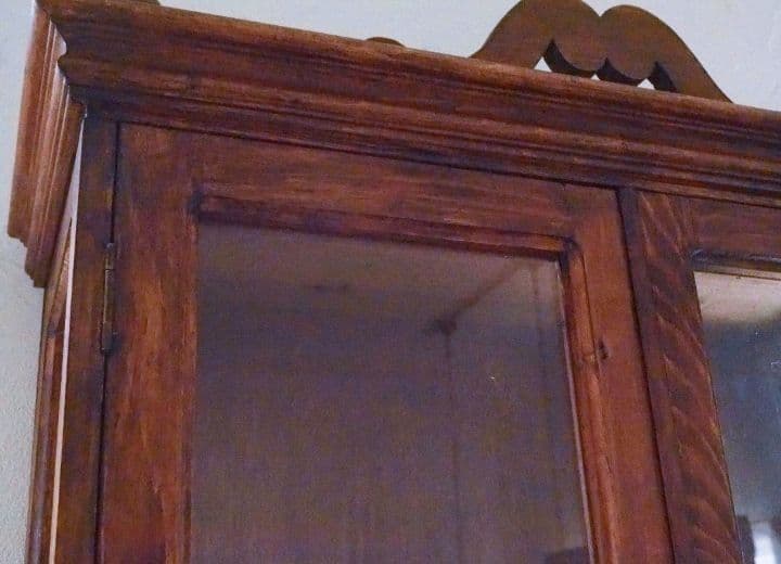 フランス　アンティーク　家具　ウォールキャビネット　キャビネット　棚　ブロカント