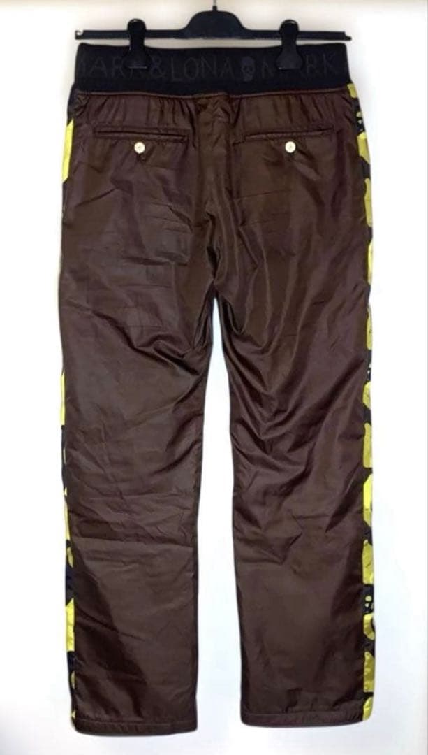 MARK＆LONA マークアンドロナ ナイロン　裏起毛　ブラウン Mサイズ