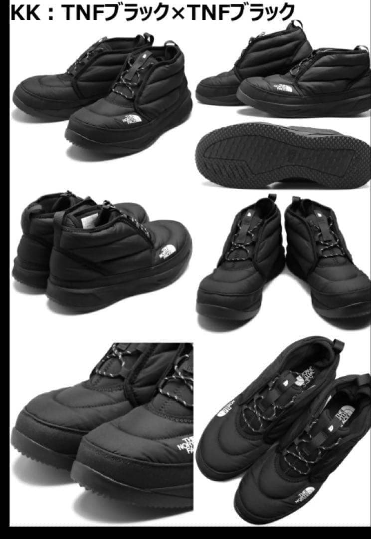 新品 27cm ノース・フェイス ヌプシ チャッカ NF02273 BR 黒