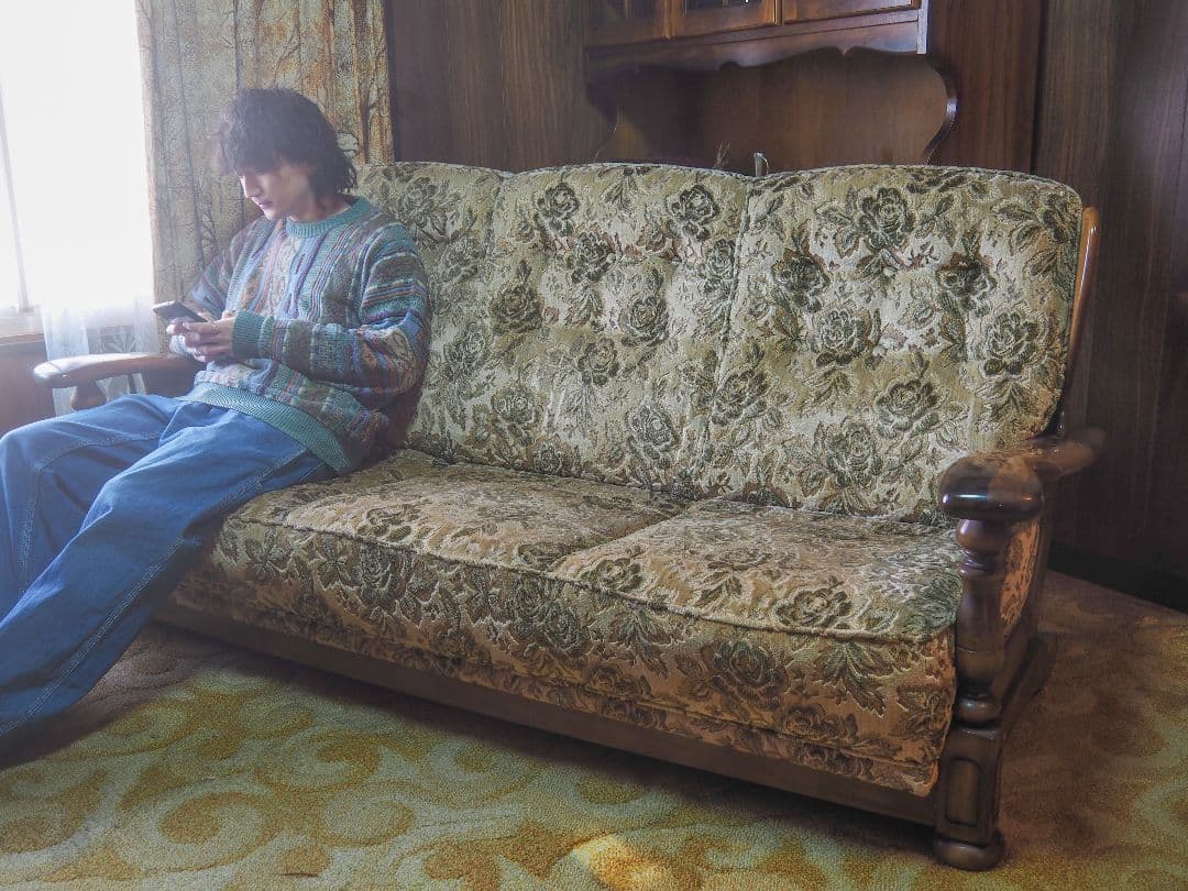 【凹ラッチ】“karimouk”ヴィンテージ3Pクラシカルソファ